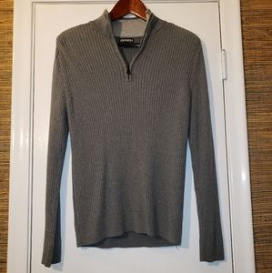 Express Womens Twist Knot Sweater Fleece Zip Up